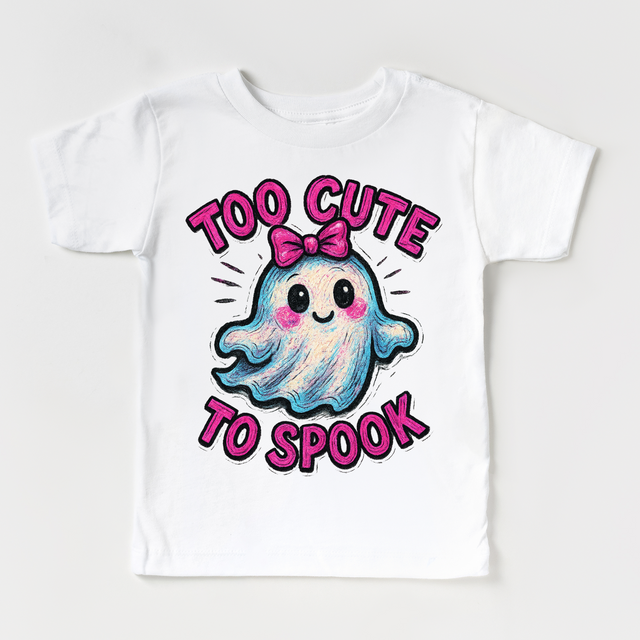 Too Cute To Spook Halloween Shirt - Girls Halloween Tee