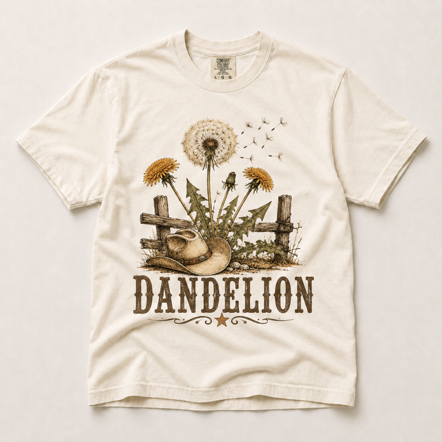 Dandelion Wildflower Shirt in ivory