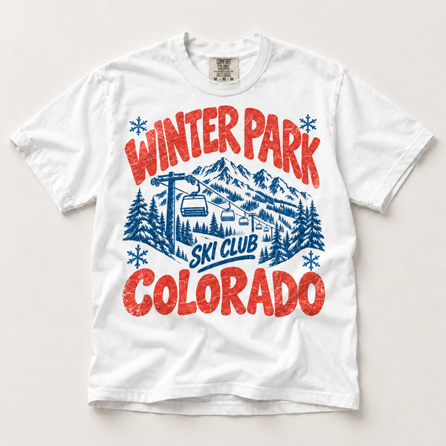 Winter Park Ski Club Colorado Comfort Colors tee in white