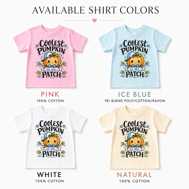 Coolest Pumpkin In The Patch Tee - Pumpkin Patch Shirt- Fall Tee For Boys