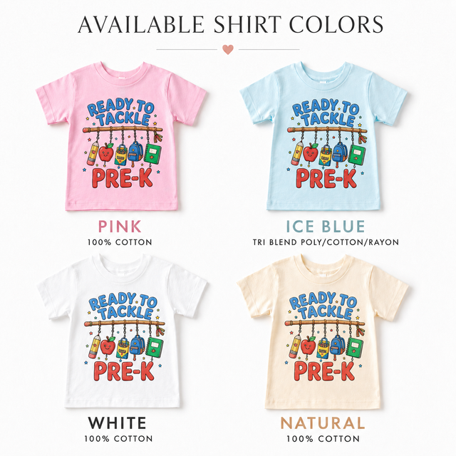 Ready To Tackle Pre-K Fishing Graphic Tee, Fish Back To School Shirt, Boys First Day Of School T-Shirt