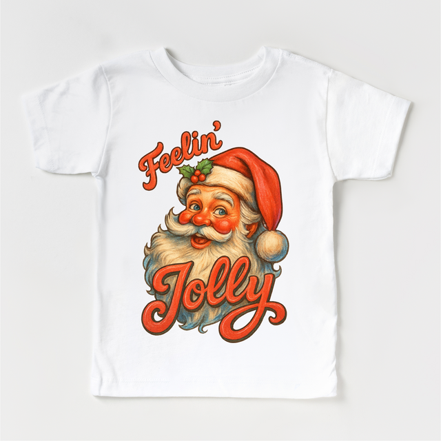 Feelin' Jolly Santa Christmas Shirt - Christmas Tee