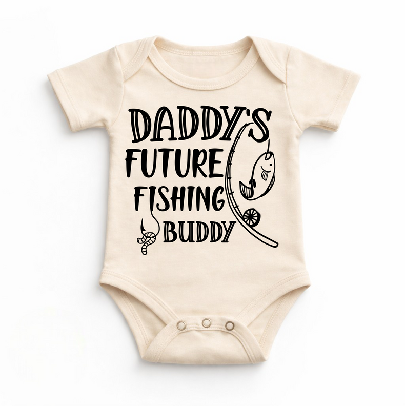 Daddy's Future Fishing Buddy Bodysuit - Baby Bodysuit