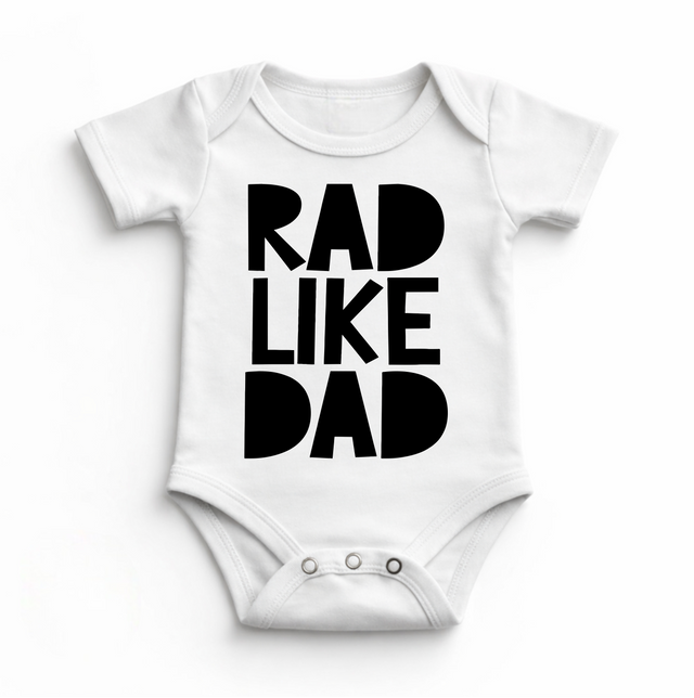 Retro Rad Like Dad Bodysuit - Baby Bodysuit