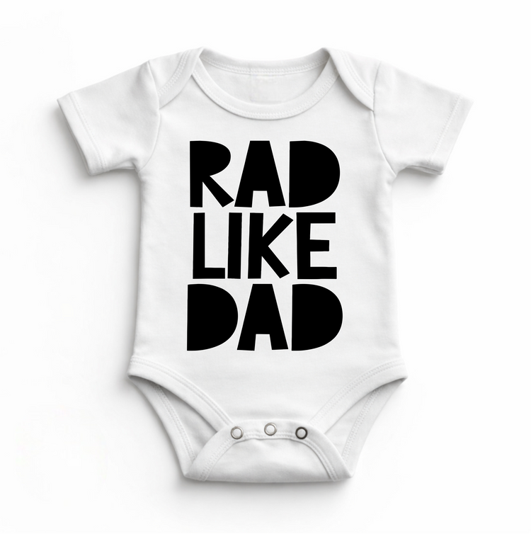 Retro Rad Like Dad Bodysuit - Baby Bodysuit