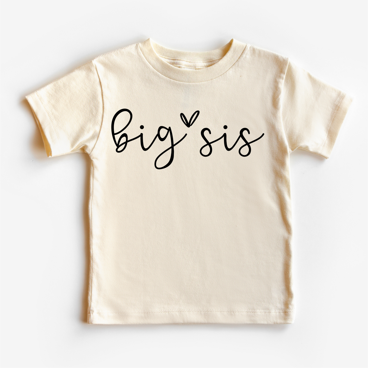 Big Sis Sister Siblings Family design on a natural garment.