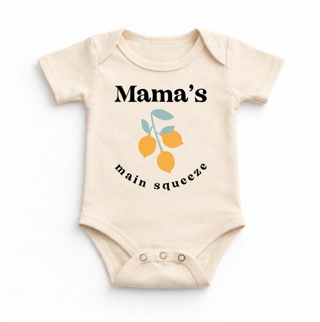 Mama's Main Squeze Spring Lemon Bodysuit - Baby Bodysuit - Madi Moosh Boutique