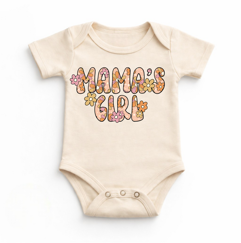 Mama's Girl Floral Summer Tropical Bodysuit - Baby Bodysuit - Madi Moosh Boutique
