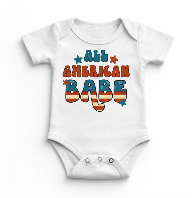 All American Babe 4th Of July Bodysuit - Baby Bodysuit
