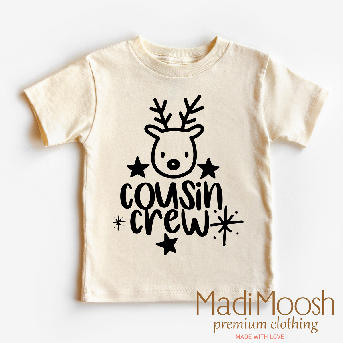 Cousin Crew Christmas graphic T-shirt by Madi Moosh