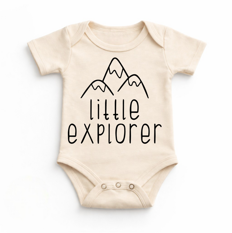 Little Explorer Outdoor Camping Bodysuit - Baby Bodysuit - Madi Moosh Boutique