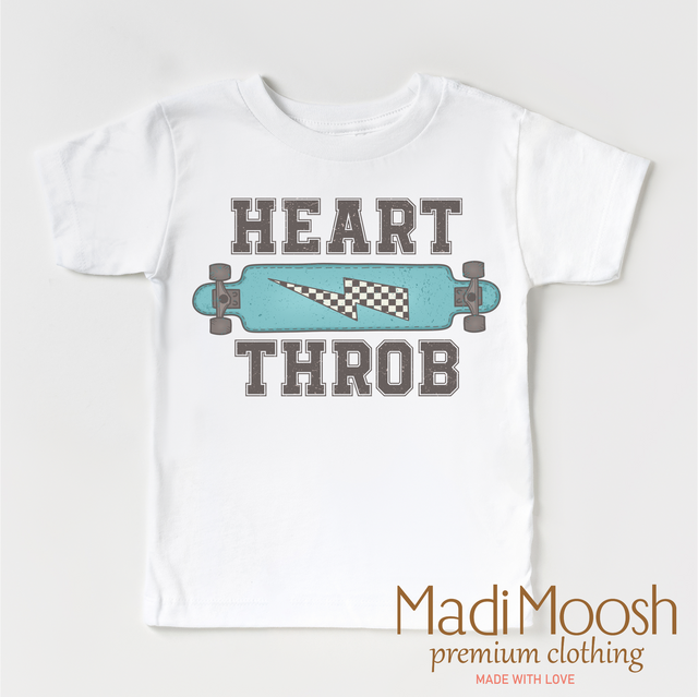 Heart Throb Skater Valentine Shirt - Valentine Tee