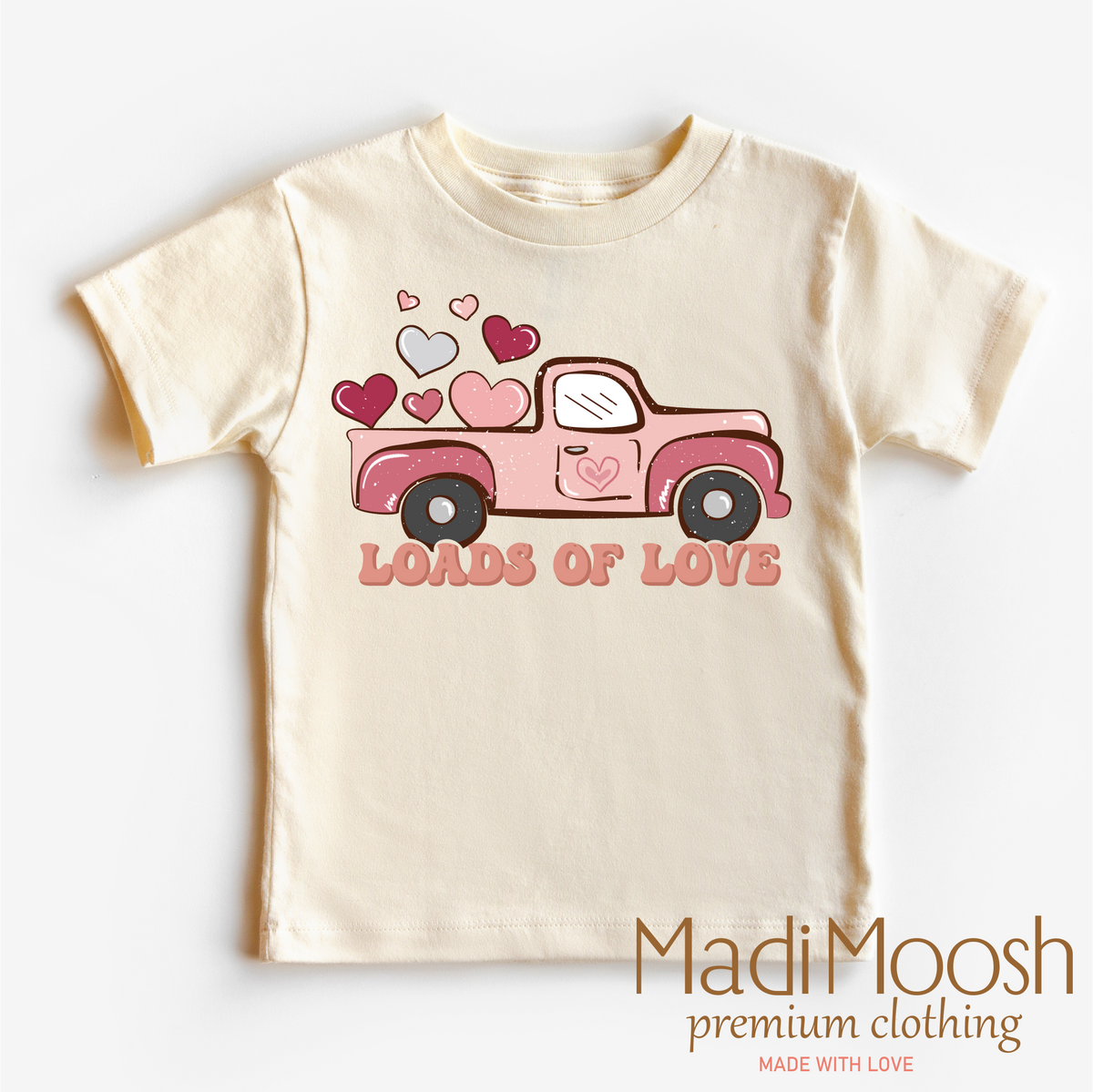 Loads Of Love Valentine graphic T-shirt by Madi Moosh