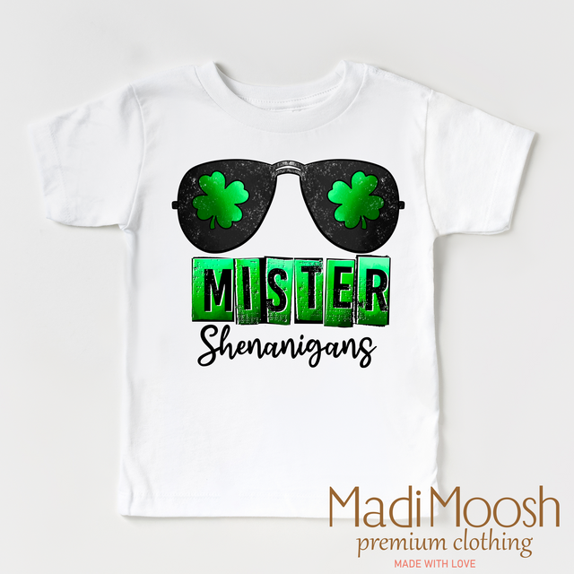 Mister Shenanigan's St. Patrick's Day Shirt - Kids St. Patrick's Day Tee