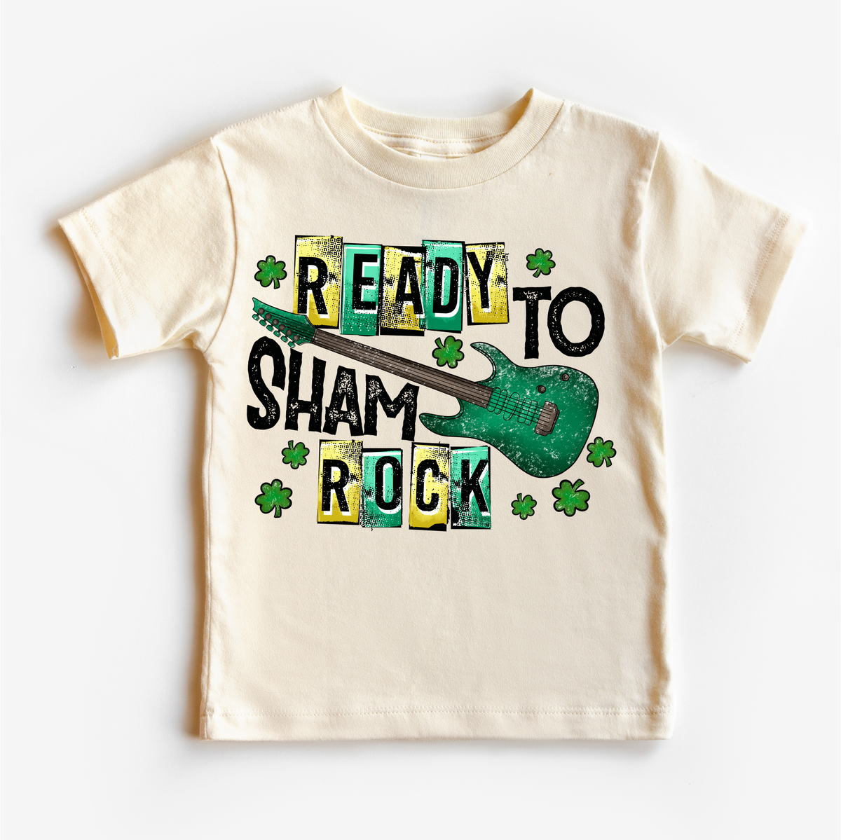 Ready To Shamrock St. Patrick's Day, Shamrock And Roll Kids & Adult Tees graphic T-shirt by Madi Moosh