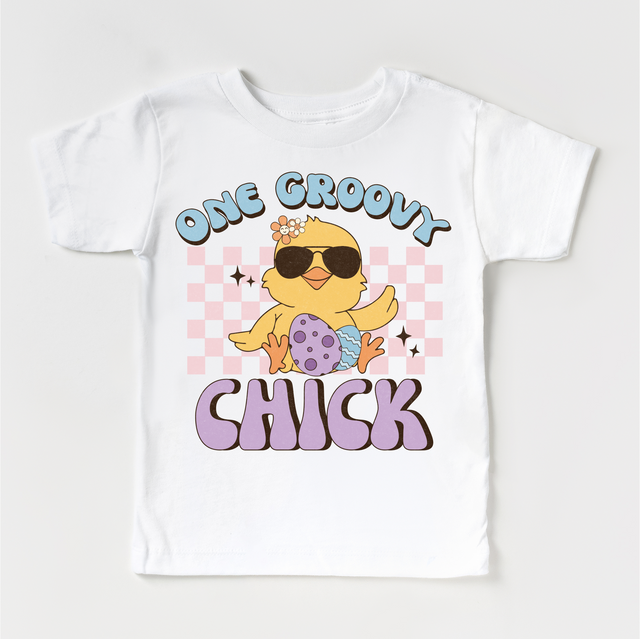 One Groovy Chick Easter Shirt - Easter Chicken Kids & Adult Tee