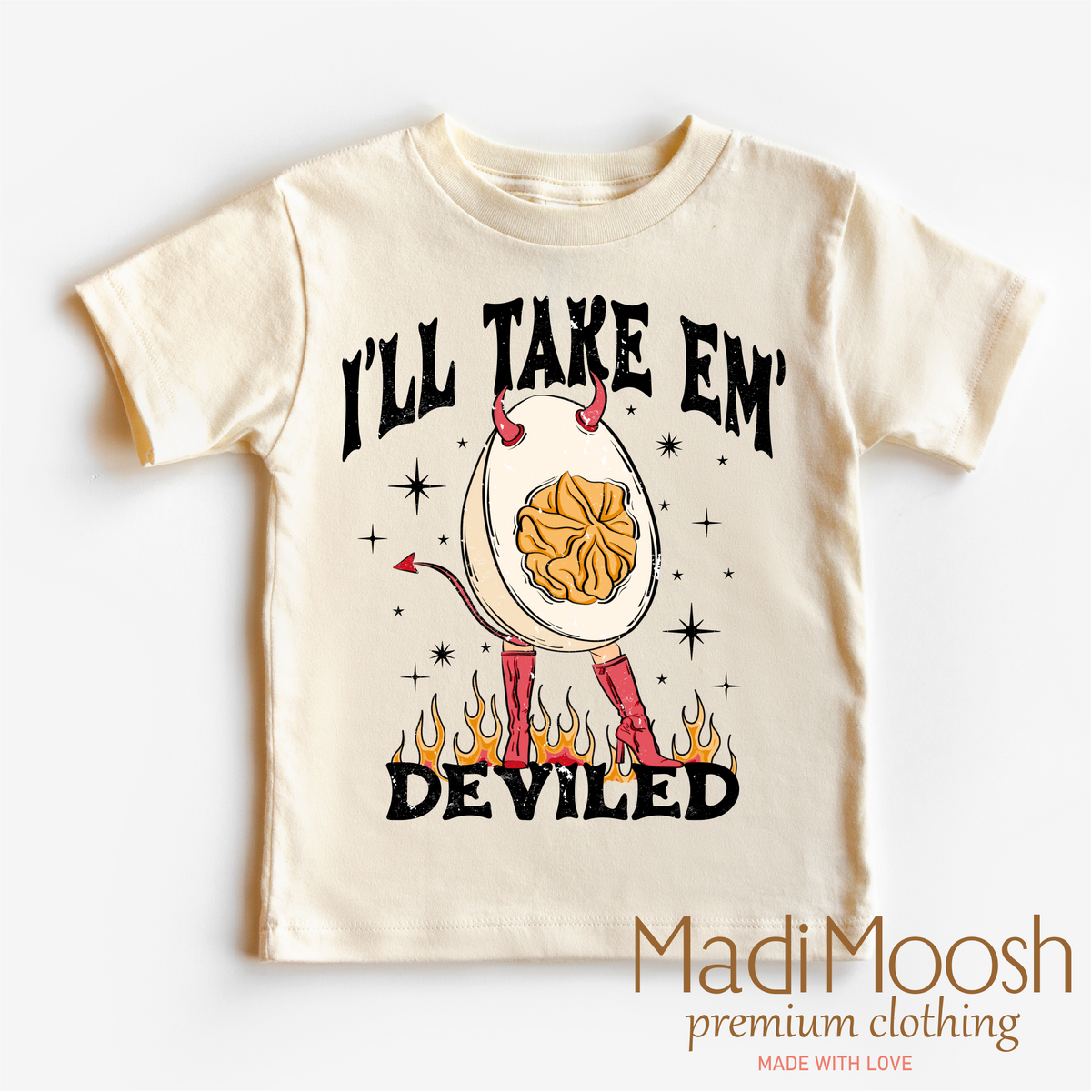I'll Take Them Deviled Eggs, Thanksgiving graphic T-shirt by Madi Moosh
