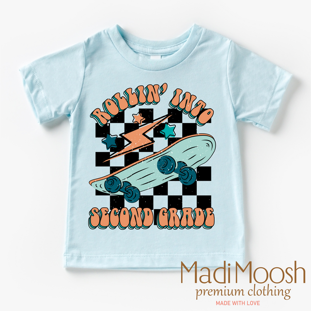 Rollin' Into 2nd Back To School Shirt - School Shirt
