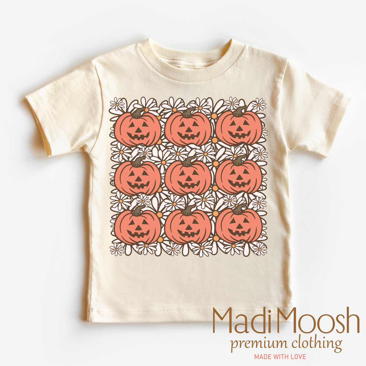 Pumpkin Season, Halloween graphic T-shirt by Madi Moosh