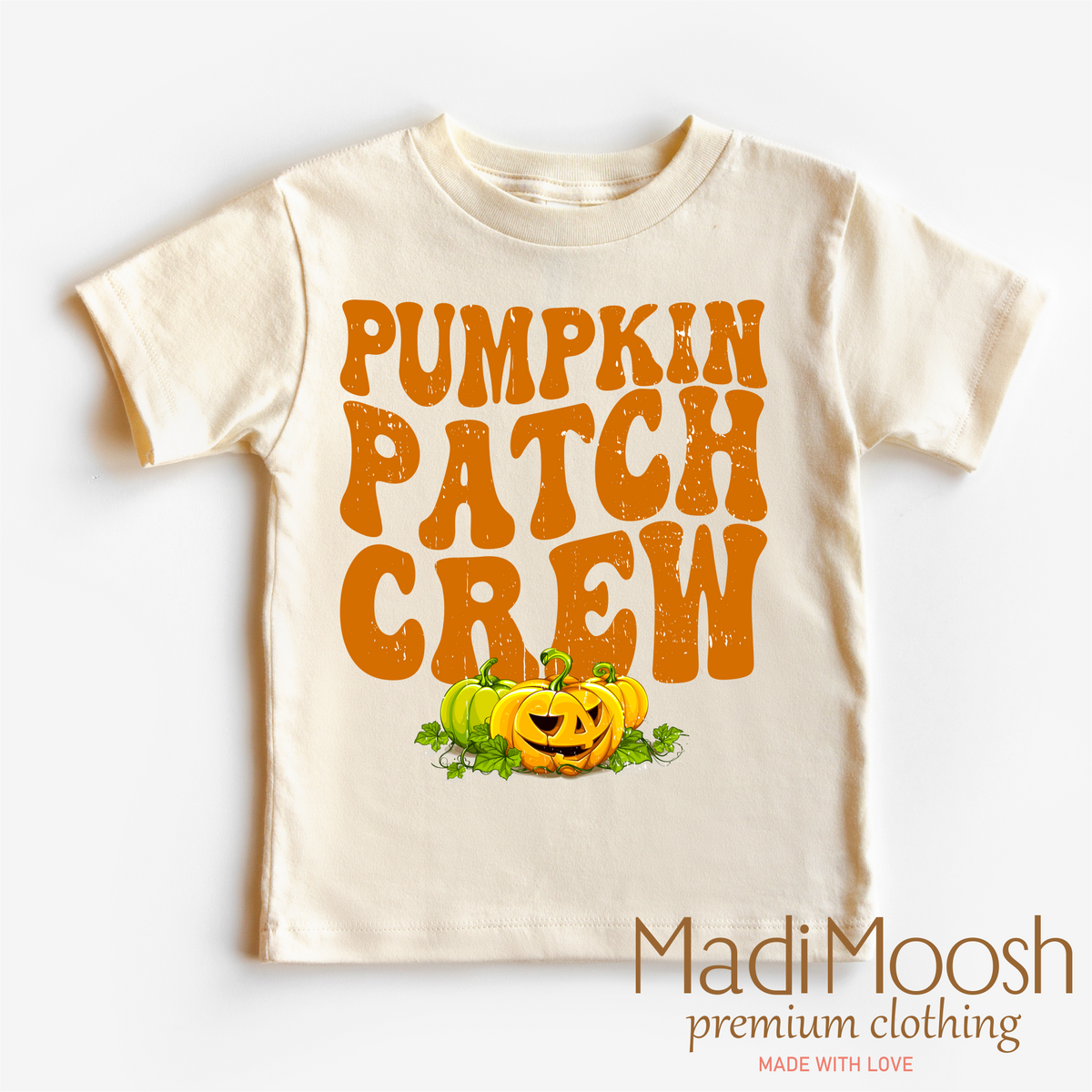 Pumpkin Patch Crew, Thanksgiving graphic T-shirt by Madi Moosh