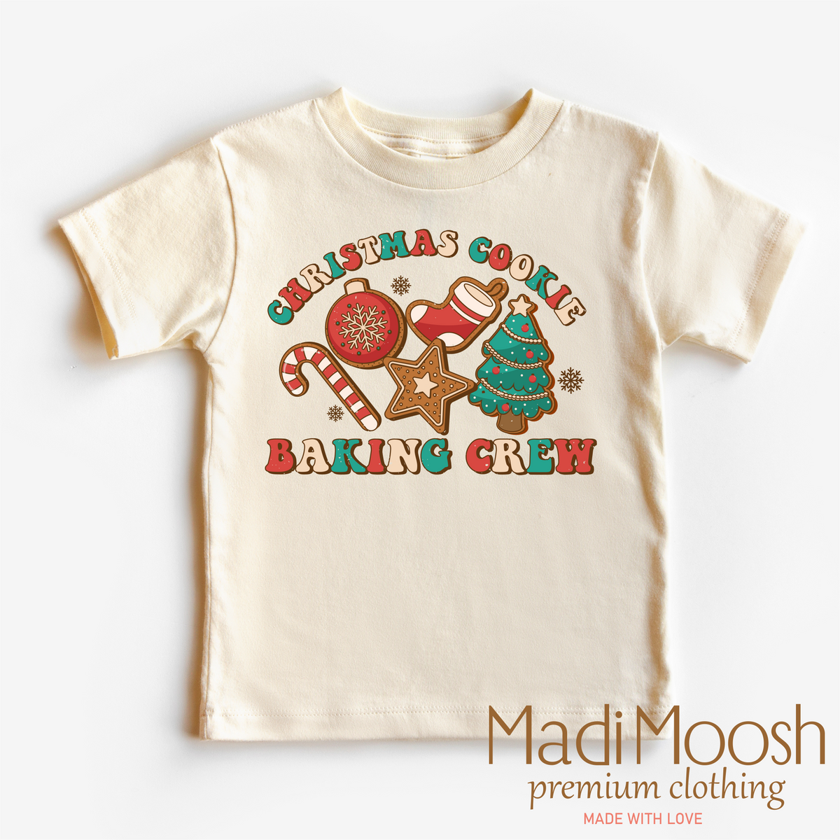 Christmas Baking Crew, Christmas Cookie Crew graphic T-shirt by Madi Moosh
