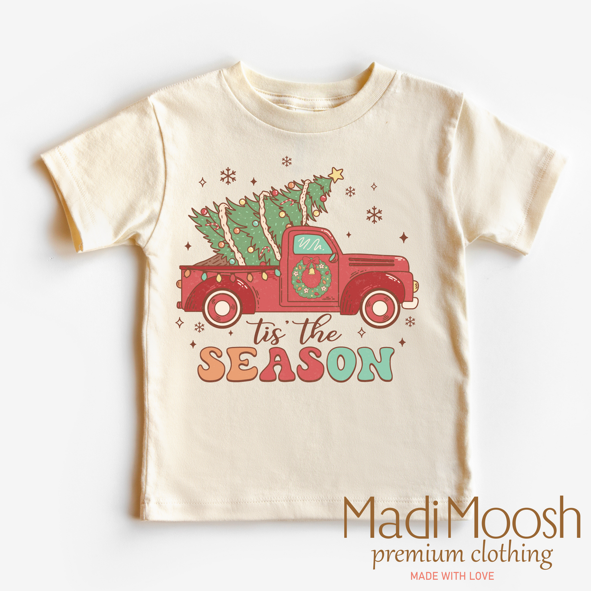 Tis The Season Old Fashioned Christmas graphic T-shirt by Madi Moosh