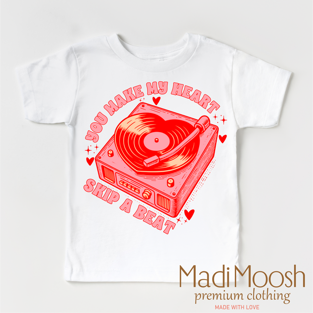 You Make My Heart Skip A Beat Retro Valentine's Day Shirt - Valentine Tee