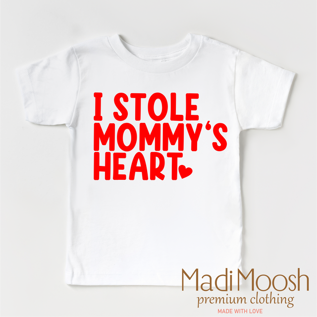 I Stole Mommy's Heart Valentine's Day Shirt - Valentine Tee