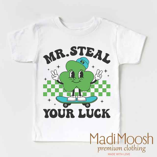 Mr. Steal Your Luck St. Patrick's Day Shirt - St. Patrick's Day Kids Tee