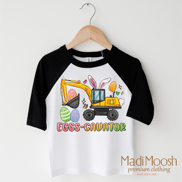 Excavator Easter Shirt - Eggs Cavator Easter Tee