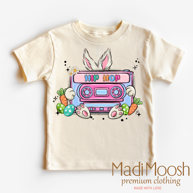 Hip Hop Easter Bunny Shirt - Kids Retro Easter Tee