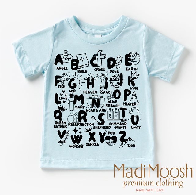 Christian Alphabet Bible Shirt - Christian Shirt