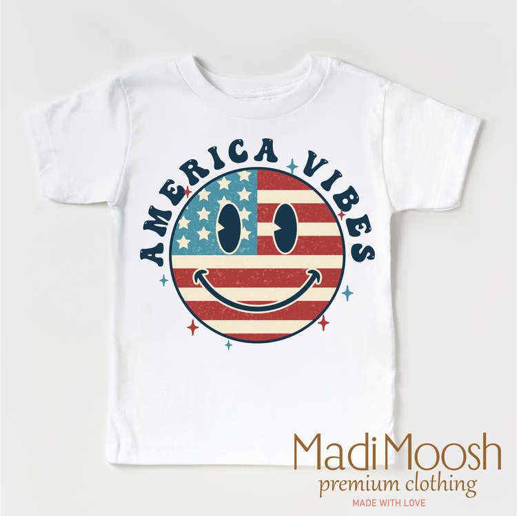 America Vibes Shirt - July 4th - Madi Moosh Boutique