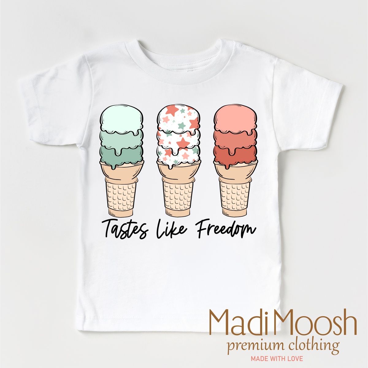Taste Like Freedom Shirt - July 4th - Ice Cream - Madi Moosh Boutique