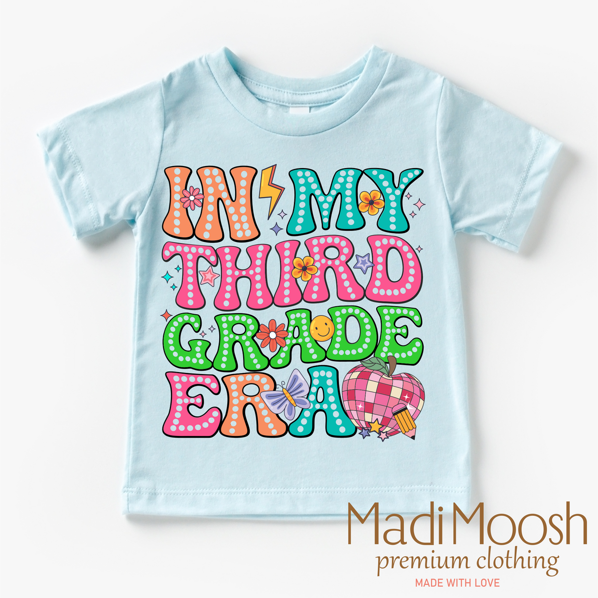 In My 3rd Grade Era Back To School design on a blue garment.