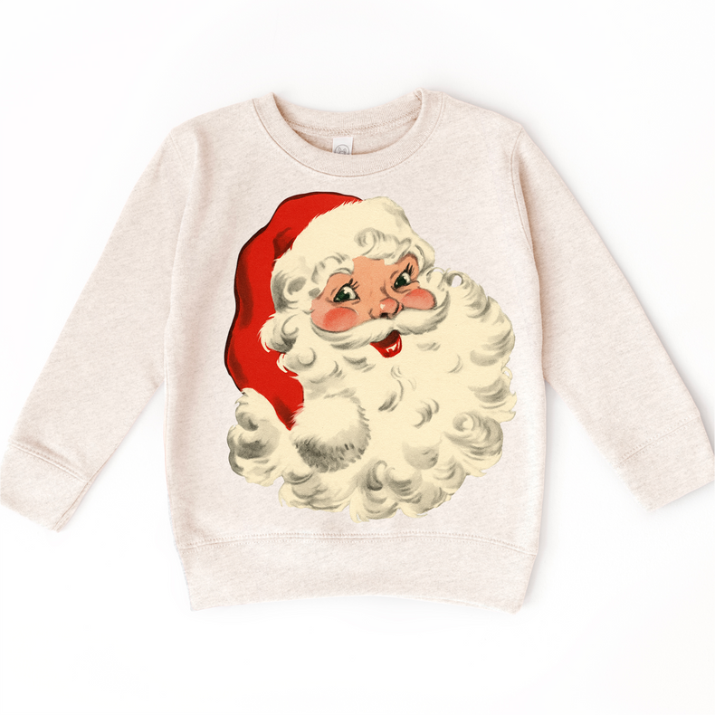 Retro Vintage Santa Claus Christmas Sweatshirt - Christmas Crewneck