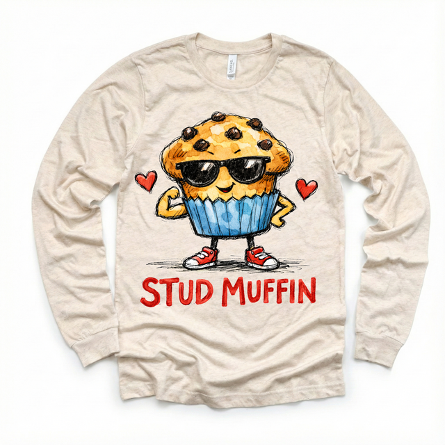 Boys Stud Muffin Valeintine's Day Shirt - Boys Valeintine Tee