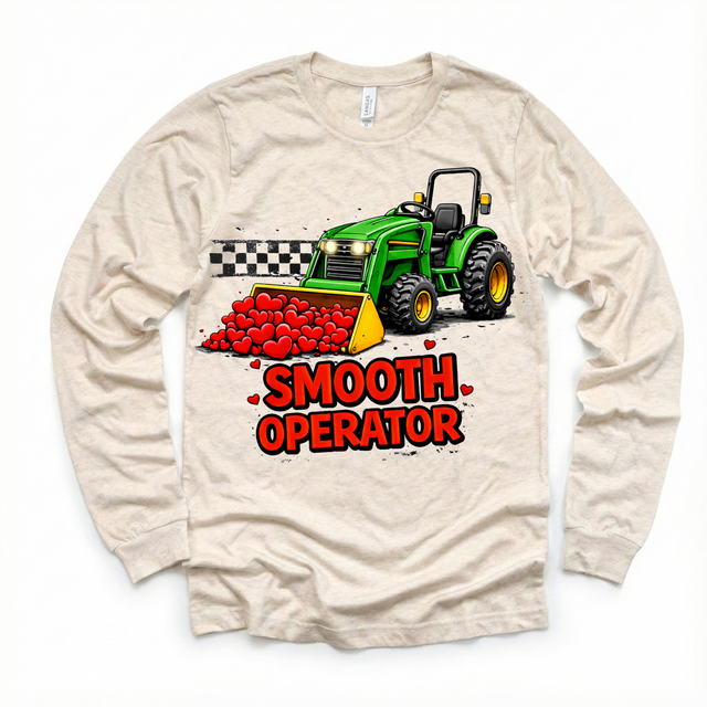 Smooth Operator Tractor Valeintine's Day Shirt - Contry Farm Valeintine Tee