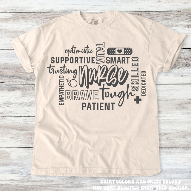Nurse RN Nursing Student Tee - Printed On Comfort Colors