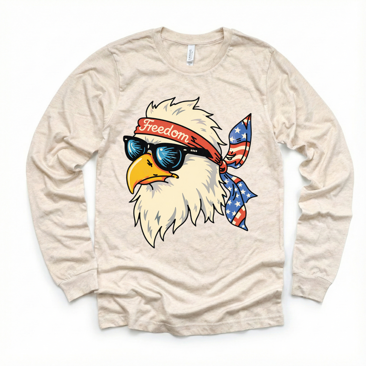 Kids Patriotic Eagle T-Shirt | Freedom Eagle Graphic Tee | 4th of July Kids Shirt | USA Americana Kids Tee
