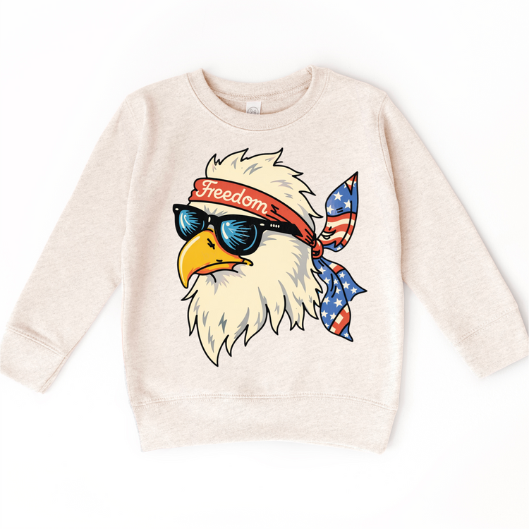 Kids Patriotic Eagle T-Shirt | Freedom Eagle Graphic Tee | 4th of July Kids Shirt | USA Americana Kids Tee