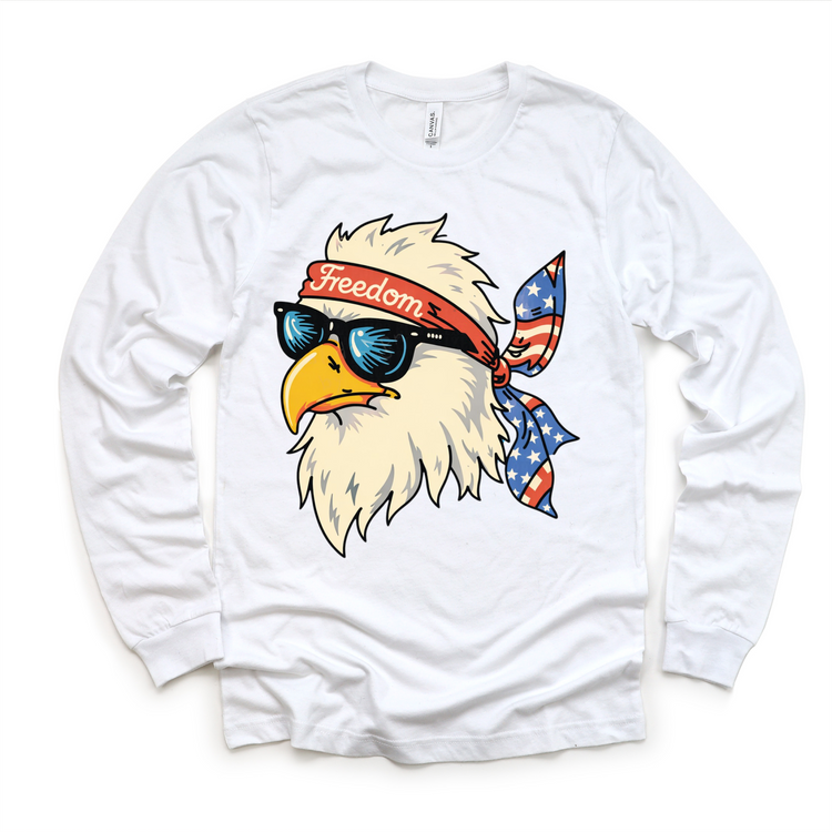 Kids Patriotic Eagle T-Shirt | Freedom Eagle Graphic Tee | 4th of July Kids Shirt | USA Americana Kids Tee