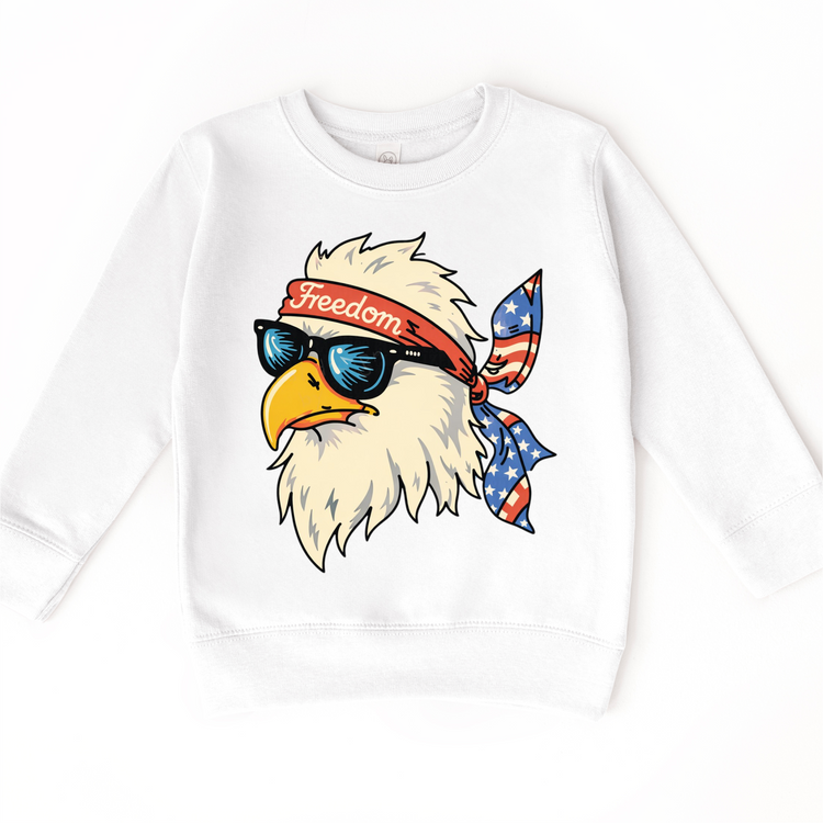 Kids Patriotic Eagle T-Shirt | Freedom Eagle Graphic Tee | 4th of July Kids Shirt | USA Americana Kids Tee