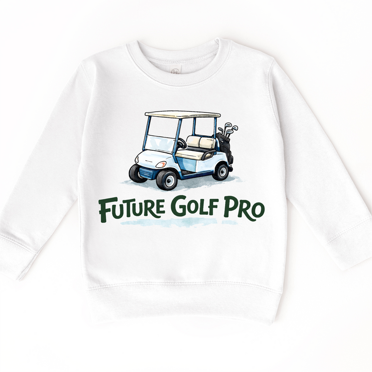 Future Golf Pro Kids T-Shirt | Golf Cart Kids Tee | Golf Lover Kids Shirt | Cute Golf Graphic Tee