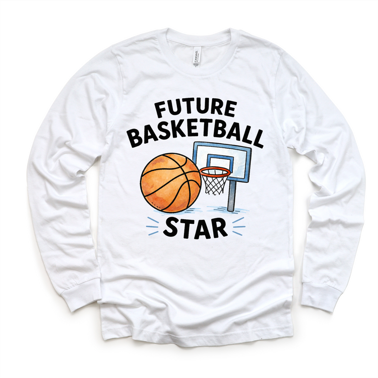 Future Basketball Star Kids T-Shirt | Basketball Kids Tee | Sports Kids Shirt | Athletic Kids Graphic Tee