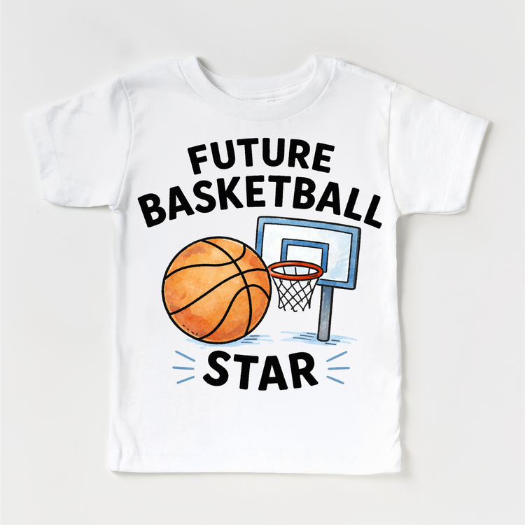 Future Basketball Star Kids T-Shirt | Basketball Kids Tee | Sports Kids Shirt | Athletic Kids Graphic Tee
