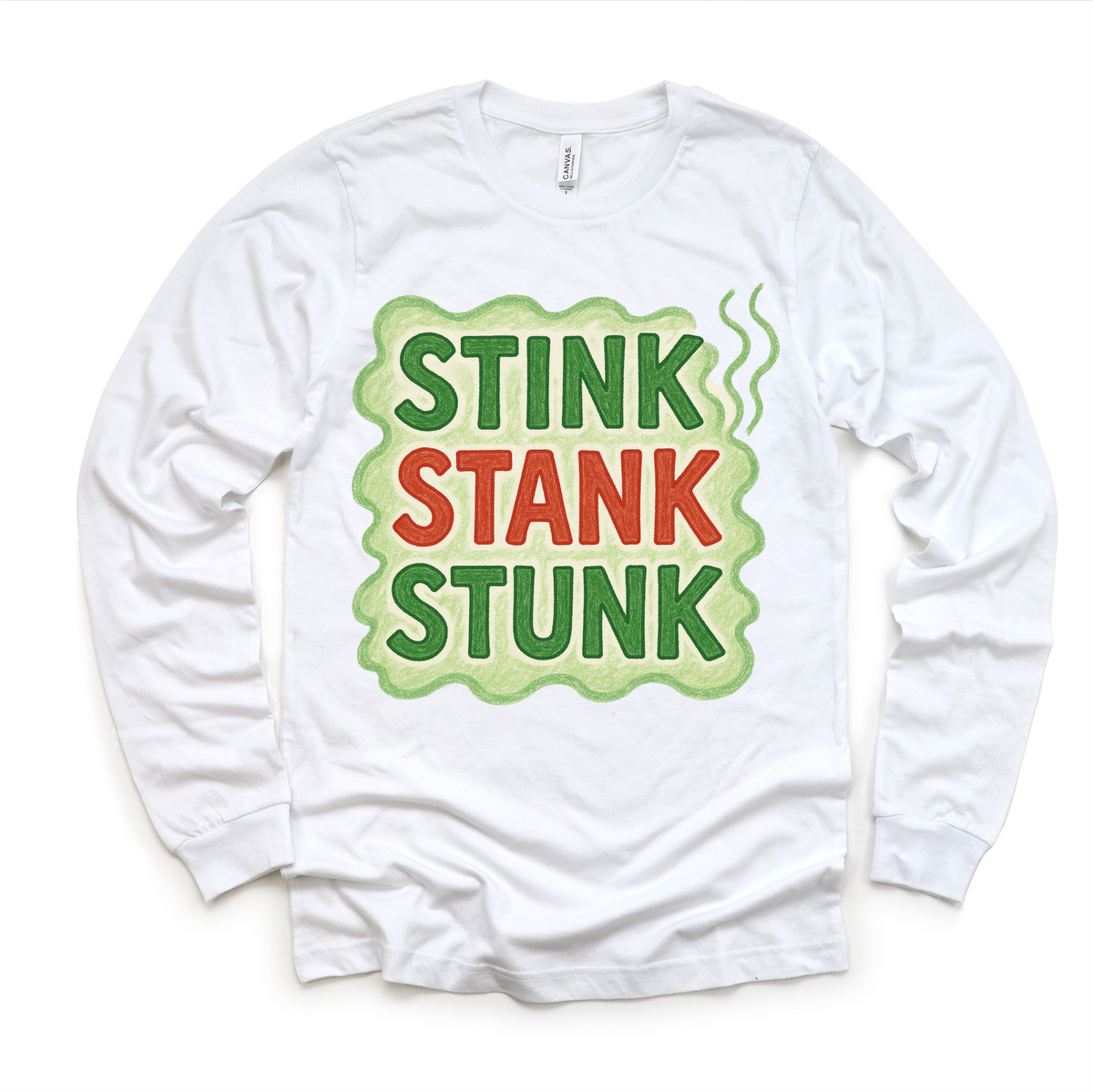 Stink Stank Stunk Christmas T-shirt by Madi Moosh