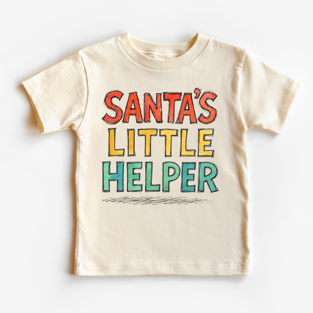 Santa's Little Helper Kids Christmas T-Shirt - Kids Christmas Tee