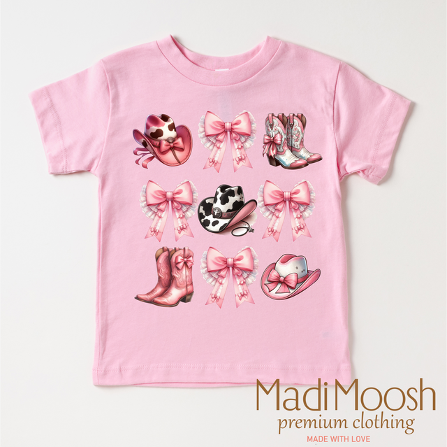 Cowgirl Country Bows And Boots Shirt - Cowgirl Tee