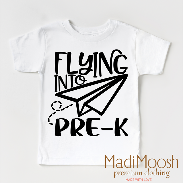 Flying Into Pre-K Back To School Shirt - School Shirt